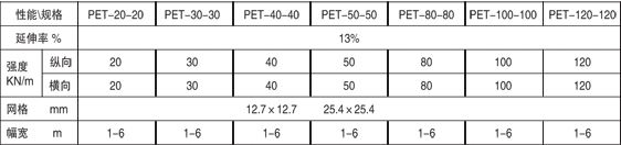 經編滌綸土工格栅異型